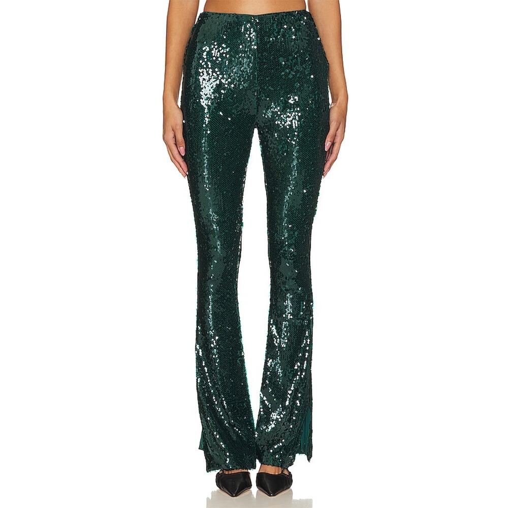 Lovers And Friends 'Camryn' Green Sequin Embellished Pant Size XXS